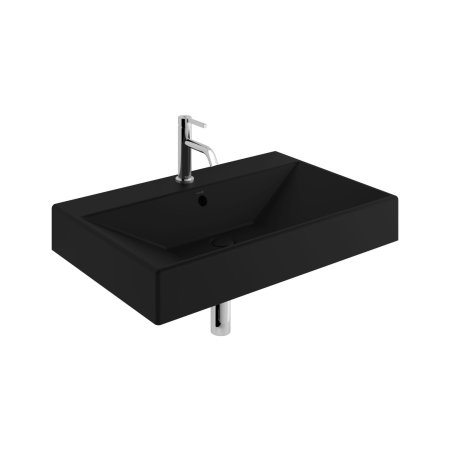 Kludi Resa Umywalka wisząca lub meblowa 81x50 cm czarny mat 59WW8139