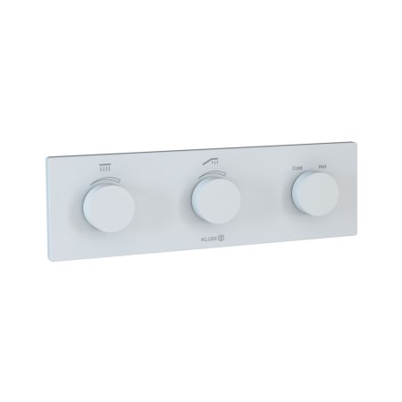 Kludi Tronic Bateria wannowo-prysznicowa termostatyczna podtynkowa biały mat 3830053-00