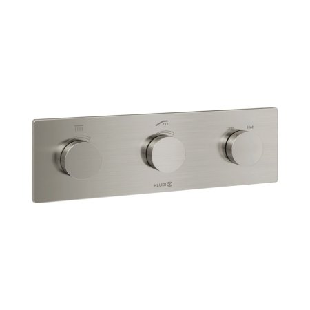 Kludi Tronic Bateria wannowo-prysznicowa termostatyczna podtynkowa PVD nikiel szczotkowany 38300N5-00