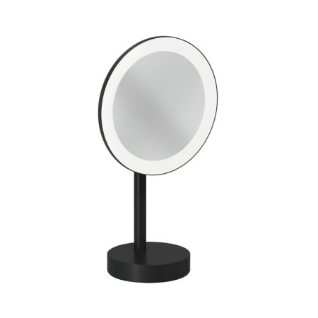 Kludi Vela R Lusterko kosmetyczne z podświetleniem LED czarny mat 5899539F