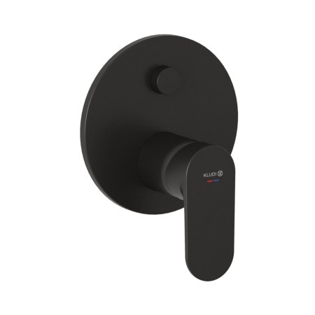 Kludi X1 Bateria wannowo-prysznicowa podtynkowa czarny mat 327593975