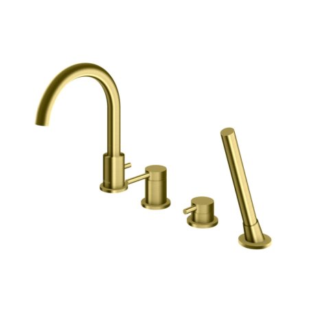 Kohlman Axel Bateria nawannowa 4 otworowa złoty szczotkowany QB244AGDB