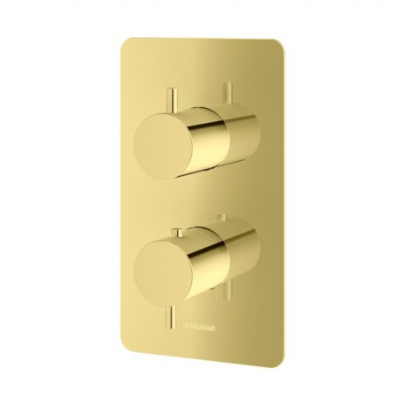 Kohlman Axel Gold Bateria wannowo-prysznicowa podtynkowa termostatyczna złota QW432AGD