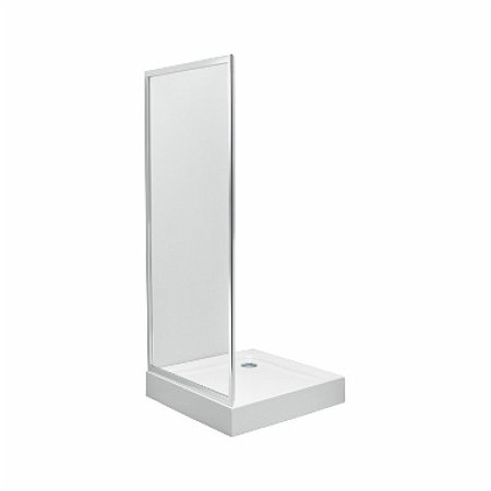 Koło First Ścianka prysznicowa boczna 80x190 cm, profile srebrne szkło przezroczyste ZSKX80222003