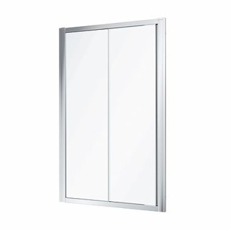 Koło Geo 100 Drzwi prysznicowe przesuwne 100x190 cm profile srebrny połysk szkło przezroczyste Reflex 560.133.00.3