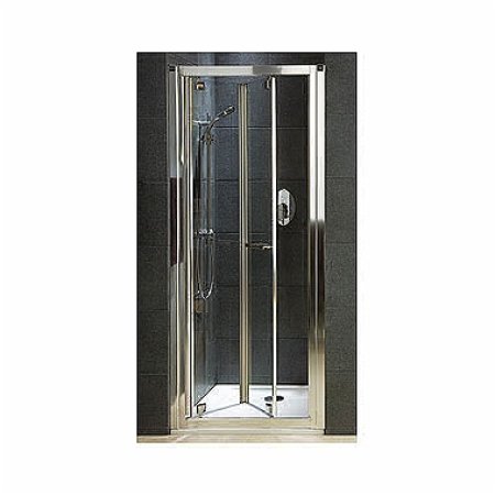 Koło Geo 6 bifold Drzwi prysznicowe 80x190 cm Prismatic, profile srebrne szkło przezroczyste GDRB80205003