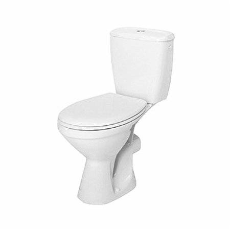 Koło Idol Toaleta WC kompaktowa 38x63x76,5 cm ze spłuczką i deską sedesową odpływ poziomy, biała 19035