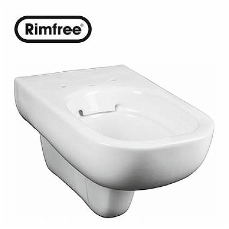 Koło Traffic Toaleta WC podwieszana 35x54x35,5 cm lejowa Rimfree, biała L93120