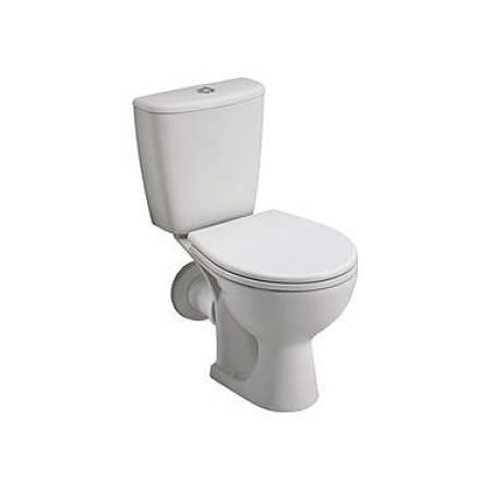 Koło Rekord Toaleta WC kompaktowa 36,6x62,5x76,4 cm odpływ poziomy, biała K99000000