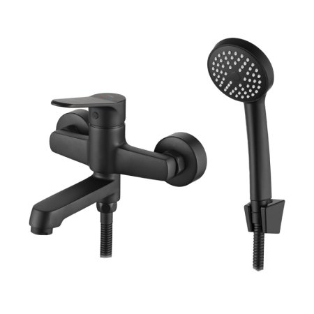 Kuchinox Atez Bateria wannowa natynkowa czarny BTK_711D