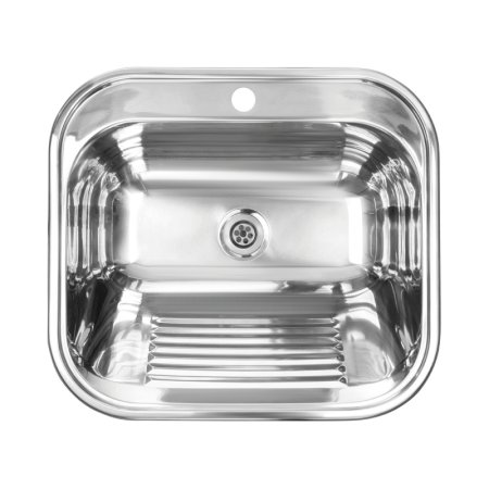 Kuchinox Chios Zlewozmywak stalowy gospodarczy 55x50 cm inox SKN_090D
