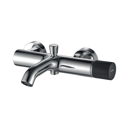 Kuchinox Peros Bateria wannowa natynkowa chrom/czarny BQP_010D