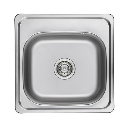 Kuchinox Standard Zlewozmywak stalowy jednokomorowy bez ociekacza 48x48 cm len SKS310T