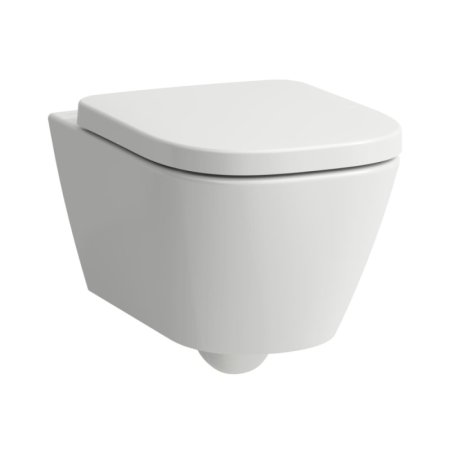 Laufen Meda Zestaw Toaleta WC Rimless Silent Flush bez kołnierza + deska wolnoopadająca biały H8661100000001