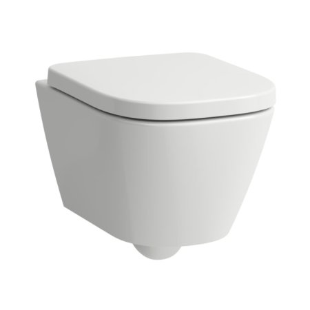 Laufen Meda Zestaw Toaleta WC Rimless Silent Flush Compacto bez kołnierza + deska wolnoopadająca biały H8661130000001