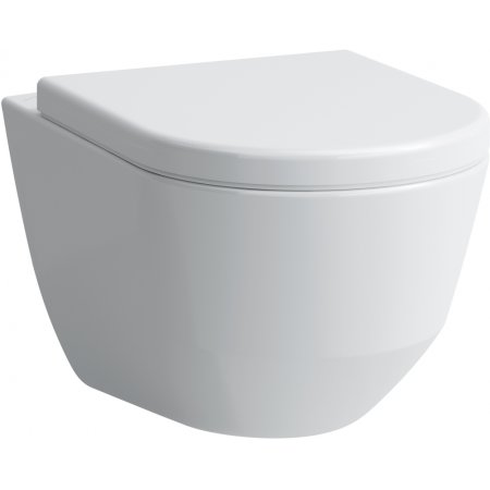 Laufen Pro Toaleta WC podwieszana 53x36 cm Rimless bez kołnierza ze szkliwieniem LCC, biała H8209664000001