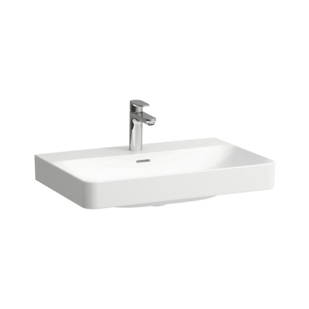 Laufen Pro X Umywalka wisząca lub meblowa 70x46,5 cm bez otworu na baterię biały z powłoką LCC Active H810865A001091