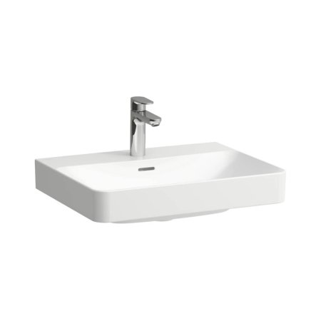 Laufen Pro X Umywalka wisząca lub nablatowa 60x46,5 cm z otworem na baterię szlifowany sp&oacute;d biały H8168630001041