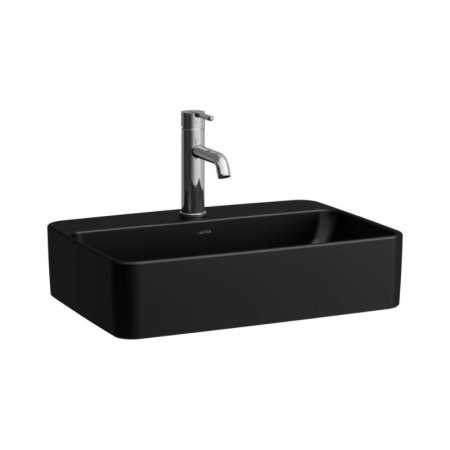 Laufen Savoy Umywalka nablatowa 55x38 cm bez przelewu czarny mat H8169457161111