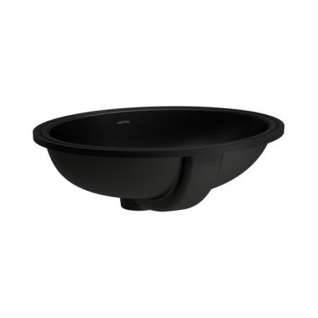 Laufen Savoy Umywalka podblatowa 50x41,5 cm szlifowana szkliwiona czarny mat H8189437161551