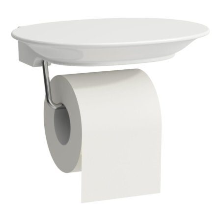 Laufen The New Classic Uchwyt na papier toaletowy z półką biały/chrom H8738530000001