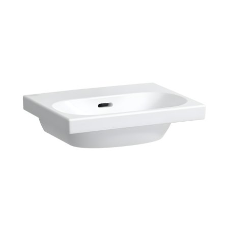 Laufen Lua Umywalka wisząca lub wpuszczana w blat 45x35 cm bez otworu na baterię biała z powłoką LCC H8160804001091