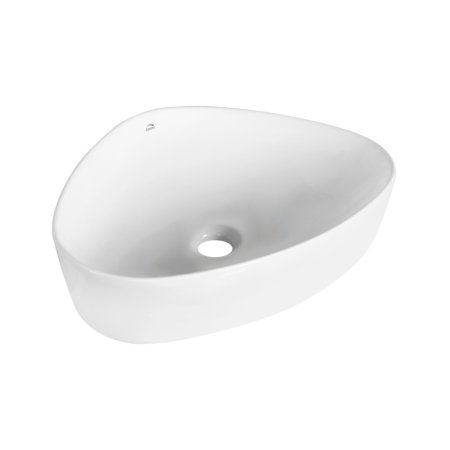 Laveo Asymmetric Umywalka nablatowa 50,5x41 cm biała VUA6251