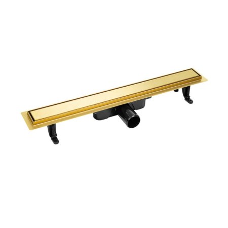 Laveo Basso Odpływ liniowy 80 cm odwracalny złoty COB_G80D
