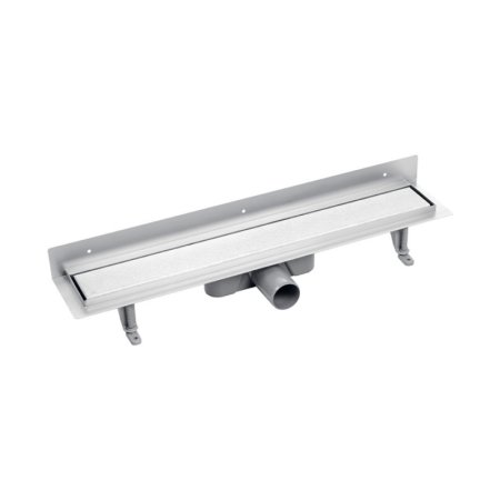Laveo Basso Odpływ liniowy przyścienny 90 cm inox COB_291D