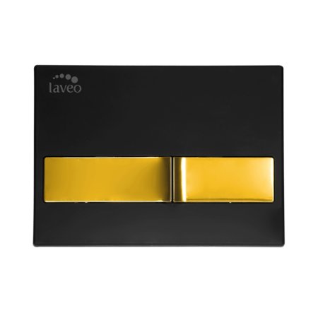 Laveo Beni Przycisk WC złoty/czarny VPB_795G