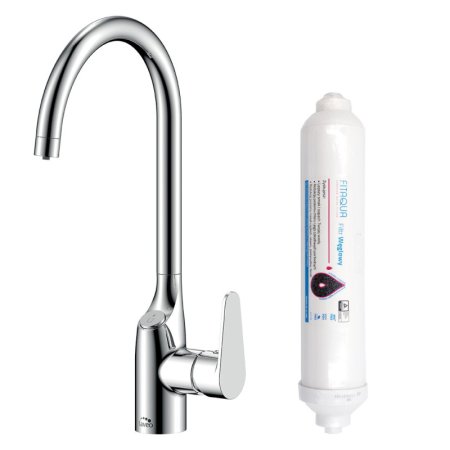 Laveo Claro Bateria kuchenna z filtrem chrom BAKB098D