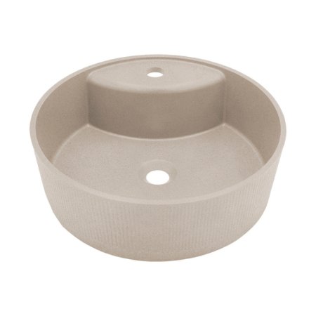 Laveo Cliff Umywalka nablatowa 43x43 cm beż VGC1410T