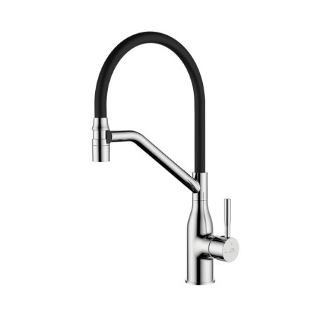 Laveo Colina Bateria kuchenna chrom/czarny BCO_778D