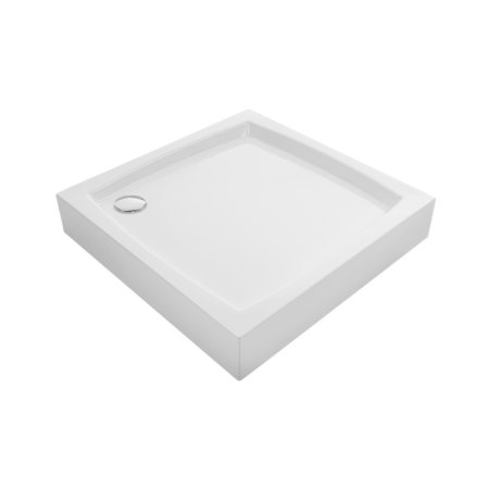Laveo Desna Brodzik kwadratowy 80x80 cm biały JBD686K