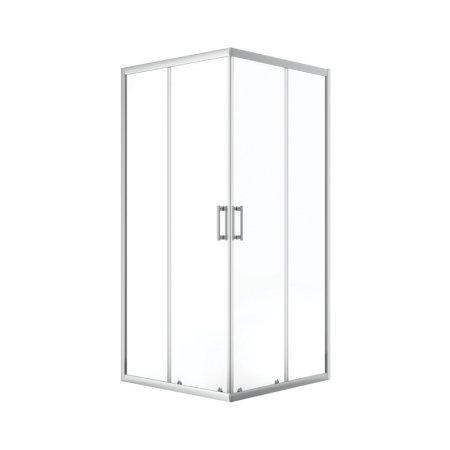Laveo Desna Kabina prysznicowa kwadratowa 90x90x185 cm drzwi rozsuwane JKD096K