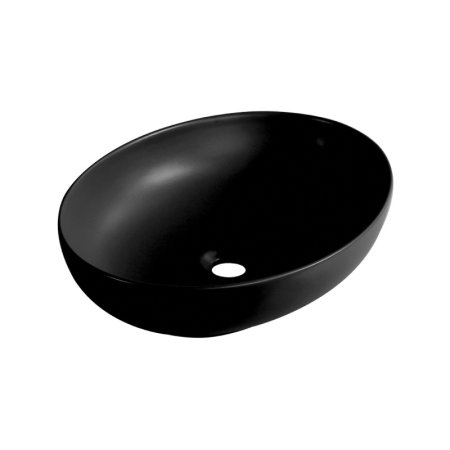 Laveo Desna Umywalka nablatowa 51,5x39,5 cm czarny mat VUDB251