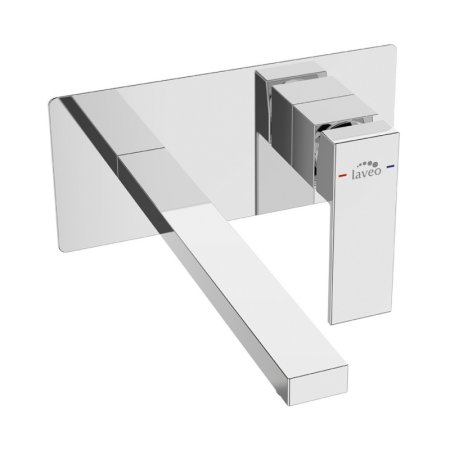 Laveo Kvadrato Bateria umywalkowa podtynkowa chrom BLQ_022P