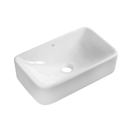 Laveo Kvadrato Umywalka nablatowa 48,5x29,5 cm biała VUK6249