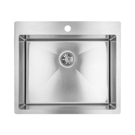 Laveo Marmara Zlewozmywak stalowy jednokomorowy 51x59 cm inox SAM_010T