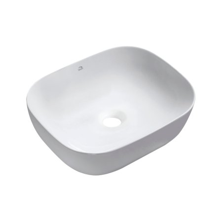 Laveo Mogami Umywalka nablatowa 50,5x40,5 cm bez otworu na baterię biała VUM6250