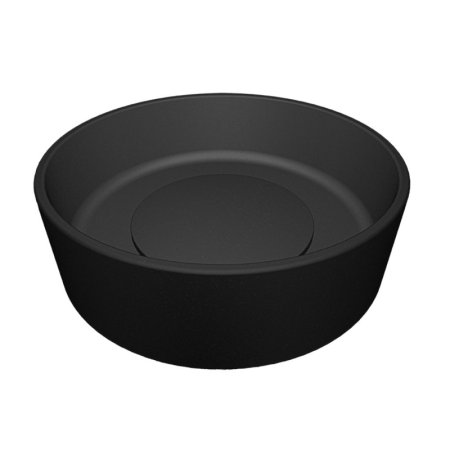 Laveo Perl Umywalka nablatowa 36x36 cm czarny VGP1710T