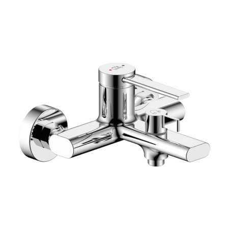 Laveo Pinar Bateria wannowa natynkowa chrom BAW_010D