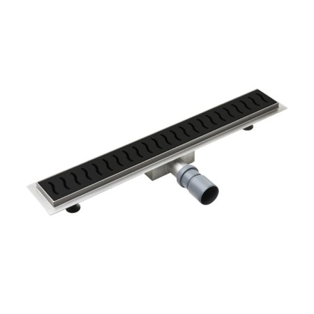 Laveo Ronda Odpływ liniowy 100 cm czarny COV_711D