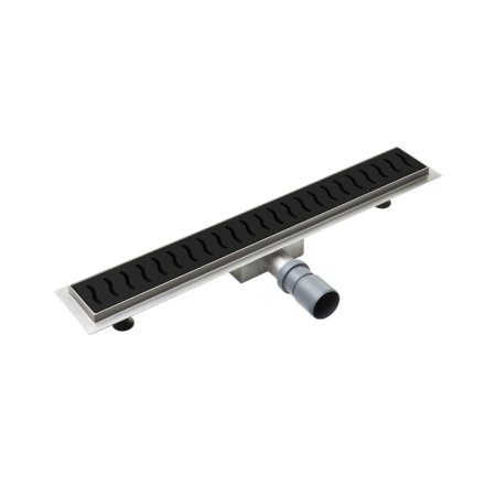 Laveo Ronda Odpływ liniowy 80 cm czarny COV_781D