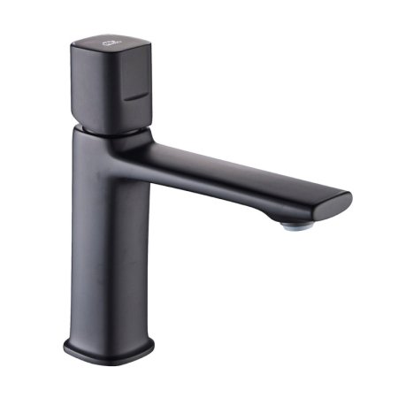 Laveo Tores Bateria umywalkowa z korkiem czarny BVT_722D