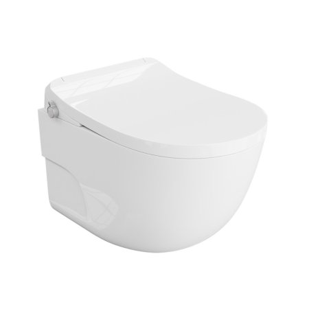 Lavita Dola Zestaw Toaleta WC bez kołnierza 53x35,5 cm + deska myjąca Smart biały połysk 5900378332886