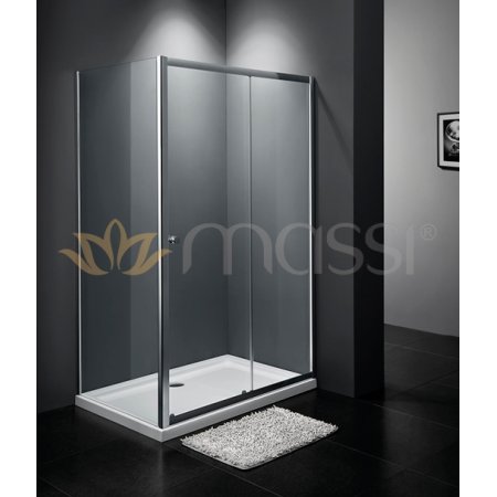 Massi Movo Kabina prysznicowa prostokątna 100x80x185 cm z powłoką Easy Clean, profile chrom szkło przezroczyste MSKP-A405