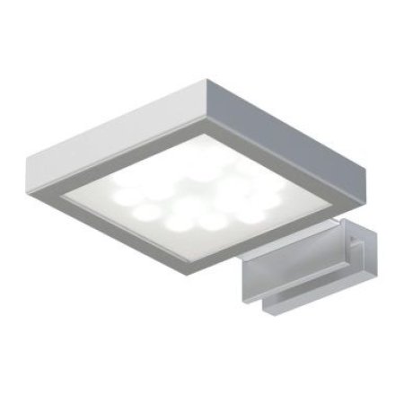 MCJ Elletro Square L Lampa na lustro 6000K stal drapana EL-SQL/CW/SB