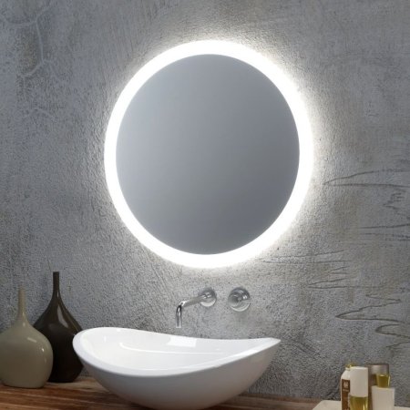 MCJ Premium Onyx Lustro ścienne 50 cm z oświetleniem LED MCJONYX50