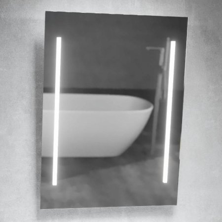 MCJ Premium Torino 2 Lustro ścienne z regulacją pochylenia 60x80 cm z oświetleniem LED MCJTORINO260X80